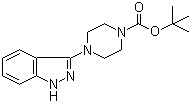 structure of CAS# 947498-81-9, tert-Butyl 4-(1H-indazol-3-yl)piperazine-1-carboxylate