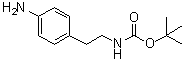 structure of CAS# 94838-59-2, [2-(4-Aminophenyl)ethyl]carbamic acid tert-butyl ester;tert-Butyl 4-aminophenethylcarbamate