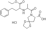 Spirapril hydrochloride molecular structure (CAS 94841-17-5)