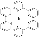 结构式 CAS# 94928-86-6, 三(2-苯基吡啶)合铱