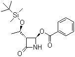 (3R,4R)-4-Benzoyloxy-3-(1-tert-butyldimethylsilyloxy]ethyl)azetidin-2-one molecular structure (CAS 94944-10-2)