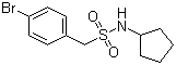 1-(4-Bromophenyl)-N-cyclopentylmethanesulfonamide molecular structure (CAS 950256-12-9)