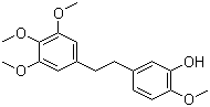 结构式 CAS# 95041-90-0, 2-甲氧基-5-[2-(3,4,5-三甲氧基苯基)乙基]苯酚