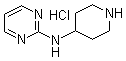 结构式 CAS# 950649-10-2, N-4-哌啶基-2-嘧啶胺盐酸盐