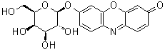 Resorufin beta-D-galactopyranoside molecular structure (CAS 95079-19-9)