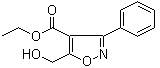 5-(Hydroxymethyl)-3-phenyl-4-isoxazolecarboxylic acid ethyl ester molecular structure (CAS 95104-44-2)