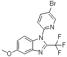 1-(5-Bromo-2-pyridinyl)-5-methoxy-2-(trifluoromethyl)-1H-benzimidazole molecular structure (CAS 951238-11-2)