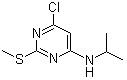 structure of CAS# 951884-54-1, 6-Chloro-N-(1-methylethyl)-2-(methylthio)-4-pyrimidinamine