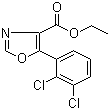 structure of CAS# 951885-31-7, Ethyl 5-(2,3-dichlorophenyl)oxazole-4-carboxylate