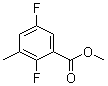 结构式 CAS# 952479-99-1, 2,5-二氟-3-甲基苯甲酸甲酯