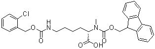 N6-[[(2-Chlorophenyl)methoxy]carbonyl]-N2-[(9H-fluoren-9-ylmethoxy)carbonyl]-N2-methyl-L-lysine molecular structure (CAS 95310-75-1)