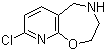 structure of CAS# 956461-79-3, 8-Chloro-2,3,4,5-tetrahydropyrido[3,2-f][1,4]oxazepine