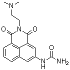 结构式 CAS# 956590-23-1, N-[2-[2-(二甲基氨基)乙基]-2,3-二氢-1,3-二氧代-1H-苯并[de]异喹啉-5-基]脲