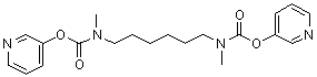 结构式 CAS# 95701-58-9, 六亚甲基二[甲基氨基甲酸]二-3-吡啶基酯