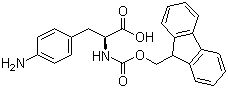 Fmoc-4-Amino-L-phenylalanine molecular structure (CAS 95753-56-3)