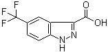 结构式 CAS# 959236-67-0, 5-三氟甲基-1H-吲唑-3-甲酸
