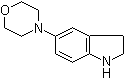 结构式 CAS# 959238-58-5, 2,3-二氢-5-(4-吗啉基)-1H-吲哚