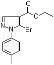 structure of CAS# 959578-19-9, 5-Bromo-1-p-tolyl-1H-pyrazole-4-carboxylic acid ethyl ester