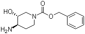 structure of CAS# 959617-87-9, Benzyl (3R,4R)-4-amino-3-hydroxypiperidine-1-carboxylate