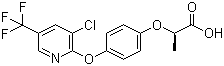 structure of CAS# 95977-29-0, Haloxyfop-P;(R)-2-[4-[[3-Chloro-5-(trifluoromethyl)-2-pyridinyl]oxy]phenoxy]propanoic acid