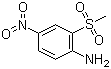 2-甲砜基-4-硝基苯胺分子结构 (CAS 96-74-2)