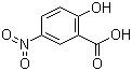 5-硝基水杨酸分子结构 (CAS 96-97-9)