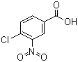 structure of CAS# 96-99-1, 4-Chloro-3-nitrobenzoic acid;3-Nitro-4-chlorobenzoic acid; 4-Chloro-3-nitrobenzoic acid