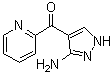 (3-Amino-1H-pyrazol-4-yl)(pyridin-2-yl)methanone molecular structure (CAS 96219-90-8)
