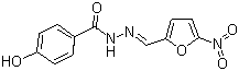 结构式 CAS# 965-52-6, 硝呋酚酰肼; 4-羟基-2'-(5-硝基呋喃甲叉)-苯酰肼