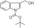 3-羟甲基吲哚-1-羧酸叔丁酯分子结构 (CAS 96551-22-3)