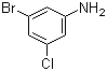 structure of CAS# 96558-78-0, 3-Bromo-5-chloroaniline