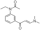 structure of CAS# 96605-66-2, N-Ethyl-N-3-((3-dimethylamino-1-oxo-2-propenyl)phenyl)acetamide