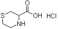 structure of CAS# 96612-95-2, 3-Thiomorpholinecarboxylic acid hydrochloride