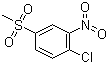 structure of CAS# 97-07-4, 4-Chloro-3-nitrophenyl methyl sulfone;1-Chloro-4-(methylsulphonyl)-2-nitrobenzene