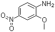 结构式 CAS# 97-52-9, 2-甲氧基-4-硝基苯胺