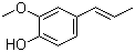 structure of CAS# 97-54-1, Isoeugenol;4-Propenyl-2-methoxyphenol