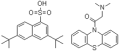 10-[(Dimethylamino)acetyl]-10H-phenothiazine mono[3,6-bis(1,1-dimethylethyl)-1-naphthalenesulfonate] molecular structure (CAS 97434-76-9)
