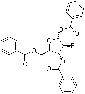 2-Deoxy-2-fluoro-1,3,5-tri-O-benzoyl-D-ribofuranose molecular structure (CAS 97614-43-2)