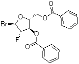 2-Deoxy-2-fluoro-alpha-D-arabinofuranosyl bromide 3,5-dibenzoate molecular structure (CAS 97614-44-3)
