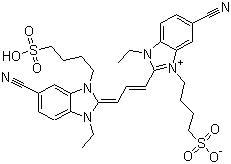 Green sensitizing dye SG4# molecular structure (CAS 97631-91-9)
