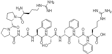 7-D-Phenylalanine-bradykinin molecular structure (CAS 97825-00-8)