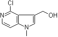 结构式 CAS# 97989-54-3, 4-氯-1-甲基-1H-吡咯并[3,2-c]吡啶-3-甲醇