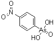 structure of CAS# 98-72-6, (4-Nitrophenyl)arsonic acid;(p-Nitrophenyl)arsonic acid; 4-Nitrobenzenearsonic acid; Hep-a-Stat; Histostat; Histostat 50; NSC 5085; Nitarson; Nitarsone; p-Nitrobenzenearsonic acid; p-Nitrophenyl arsenic acid