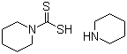Piperidine pentamethylenedithiocarbamate molecular structure (CAS 98-77-1)