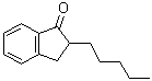 2,3-Dihydro-2-pentyl-1H-inden-1-one molecular structure (CAS 98190-98-8)