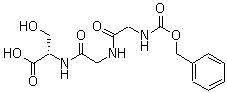 N-[N-[N-[(Phenylmethoxy)carbonyl]glycyl]glycyl]-L-serine molecular structure (CAS 98352-76-2)