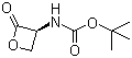 结构式 CAS# 98541-64-1, N-叔丁氧羰基-L-丝氨酸 beta-内酯