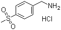 structure of CAS# 98593-51-2, 4-(Methylsulphonyl)benzylamine hydrochloride