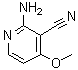 2-Amino-4-methoxy-3-pyridinecarbonitrile molecular structure (CAS 98651-70-8)
