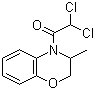 structure of CAS# 98730-04-2, Benoxacor;4-(Dichloroacetyl)-3-methyl-3,4-dihydro-2H-1,4-benzoxazine